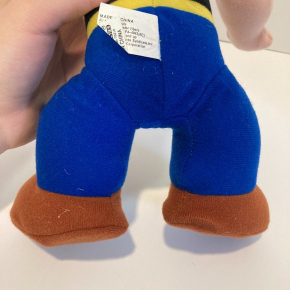 Vintage 1994 Popeye 13” Plush Doll Play by Play Stuffed Toy Sailor Man With Tag - Picture 7 of 13